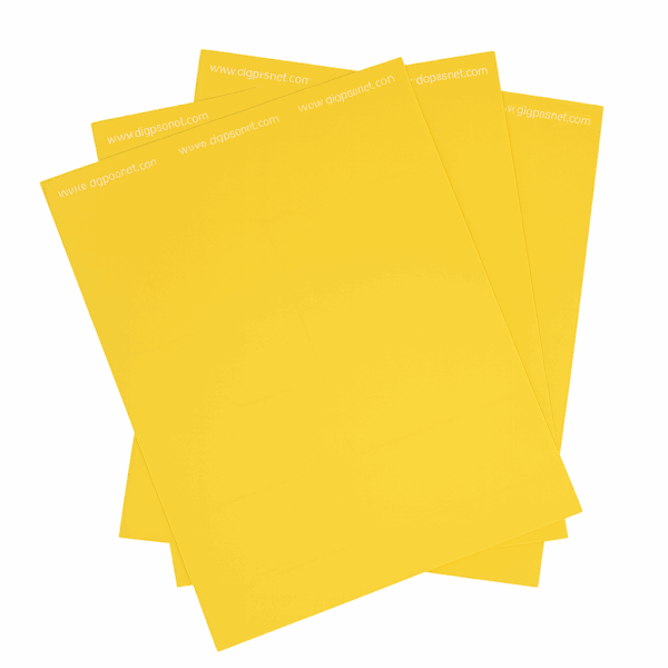 Full Yellow Label Sheets
